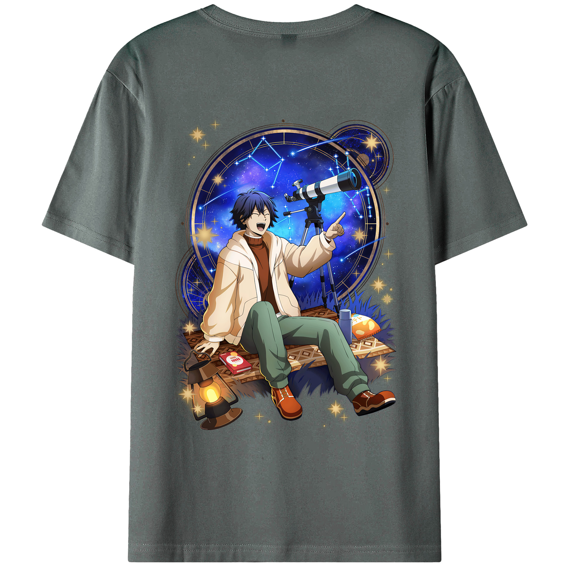 （画像用） 文豪ストレイドッグス Bungo Stray Dogs 綿100％ メンズ半袖Tシャツ（バックプリント） 通気性
